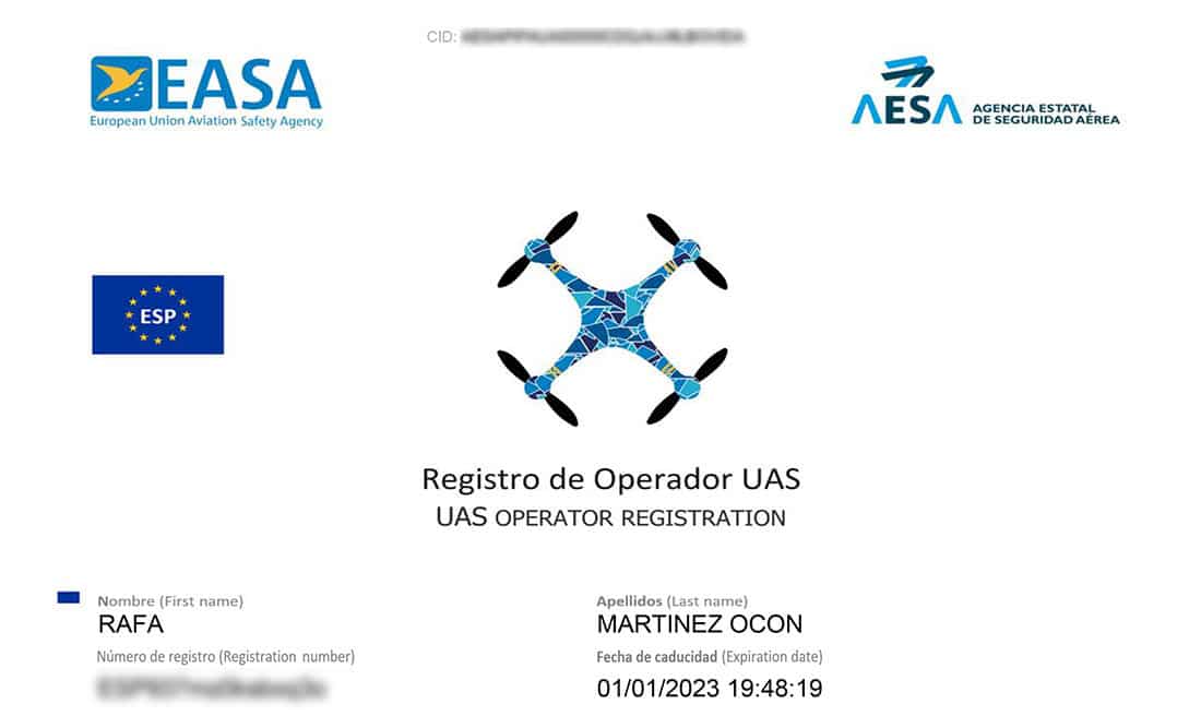 Certificado Operador de UAS