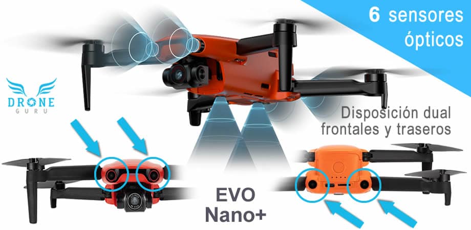 Drone GURU - Autel evo nano - sensor dual frontal y trasero