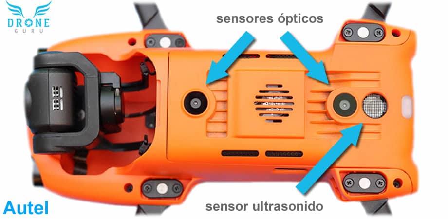 Drone GURU - Autel evo nano - sensores inferiores