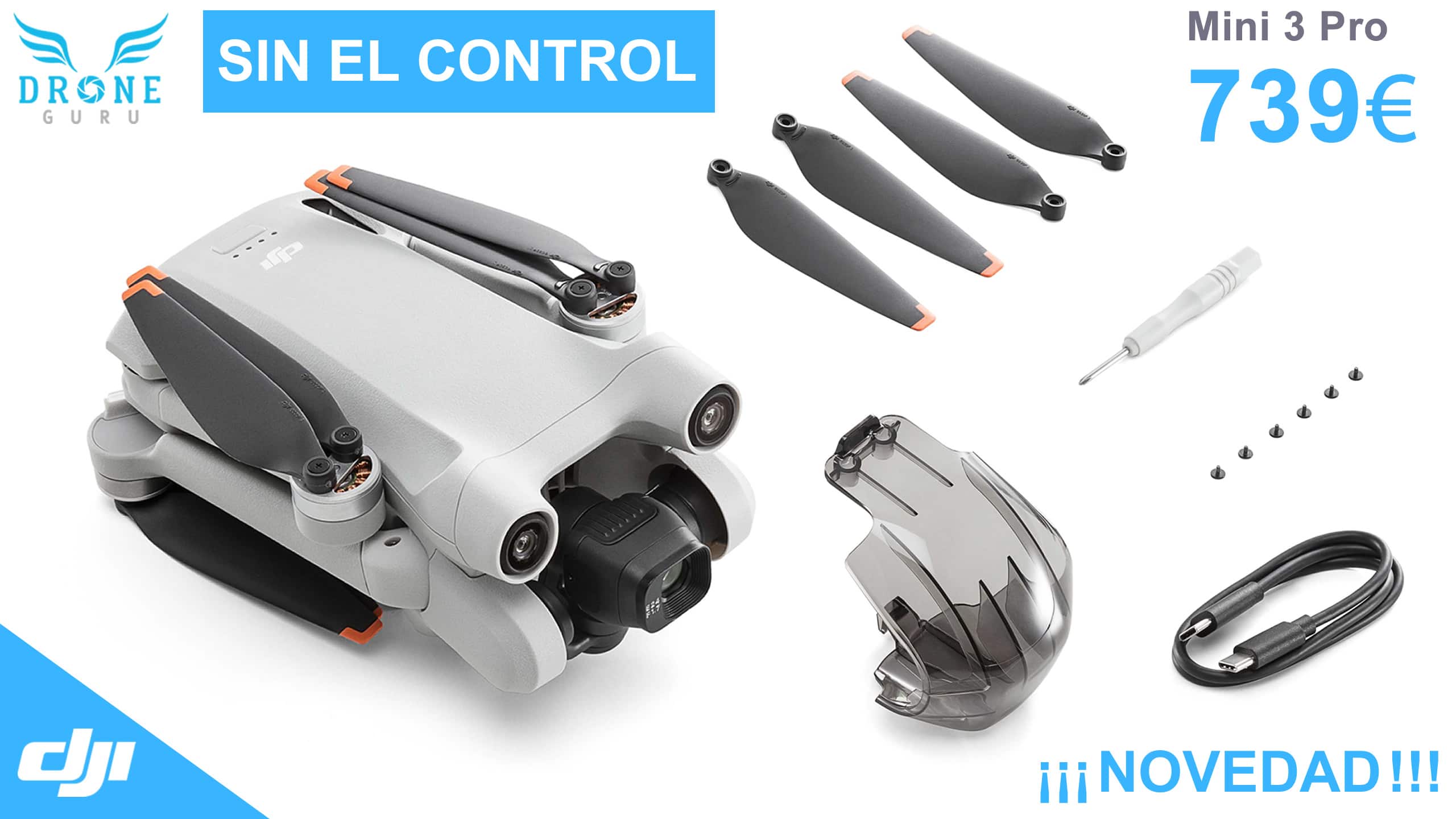 DJI Mini 3 Pro Fly More Combo Plus control remoto inteligente + 3 baterias  de mayor duracion Drone Con Camara
