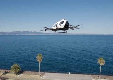 4 Ehang eVTOL Flying